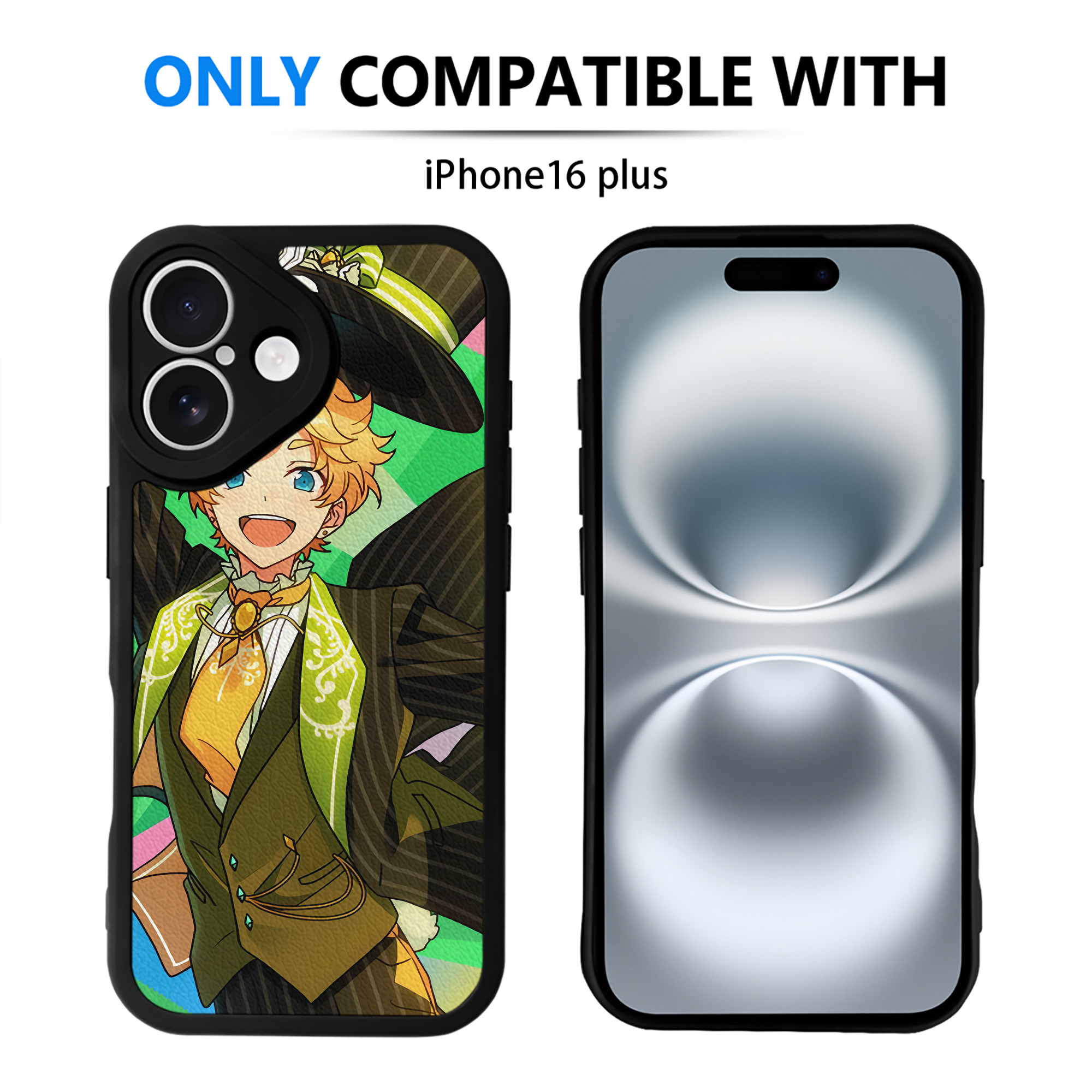 （画像用） あんさんぶるスターズ! Ensemble Stars 【iPhone 16シリーズ対応】シリコンスマホケース（レザー調） 材質：シリコン